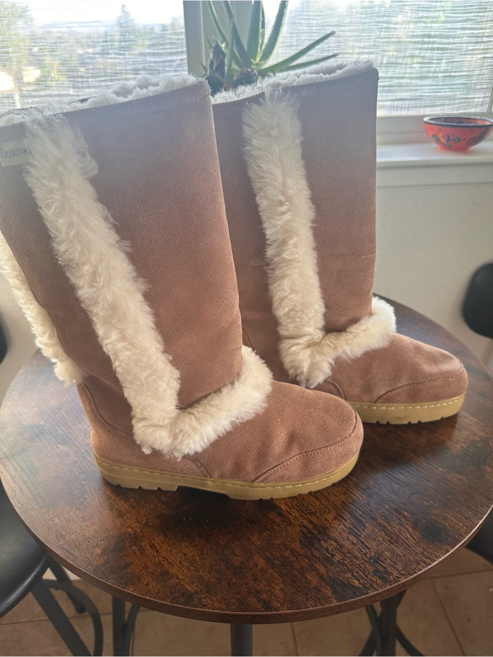 Bear trap Warm Plush-Lined Mid-Calf Winter Boots - Taupe - Picture 4 of 7